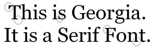 free fonts that look like georgia