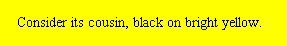 This image shows black text on a yellow background.