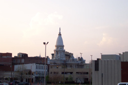 This image shows a picture of downtown Lafayette, Indiana.