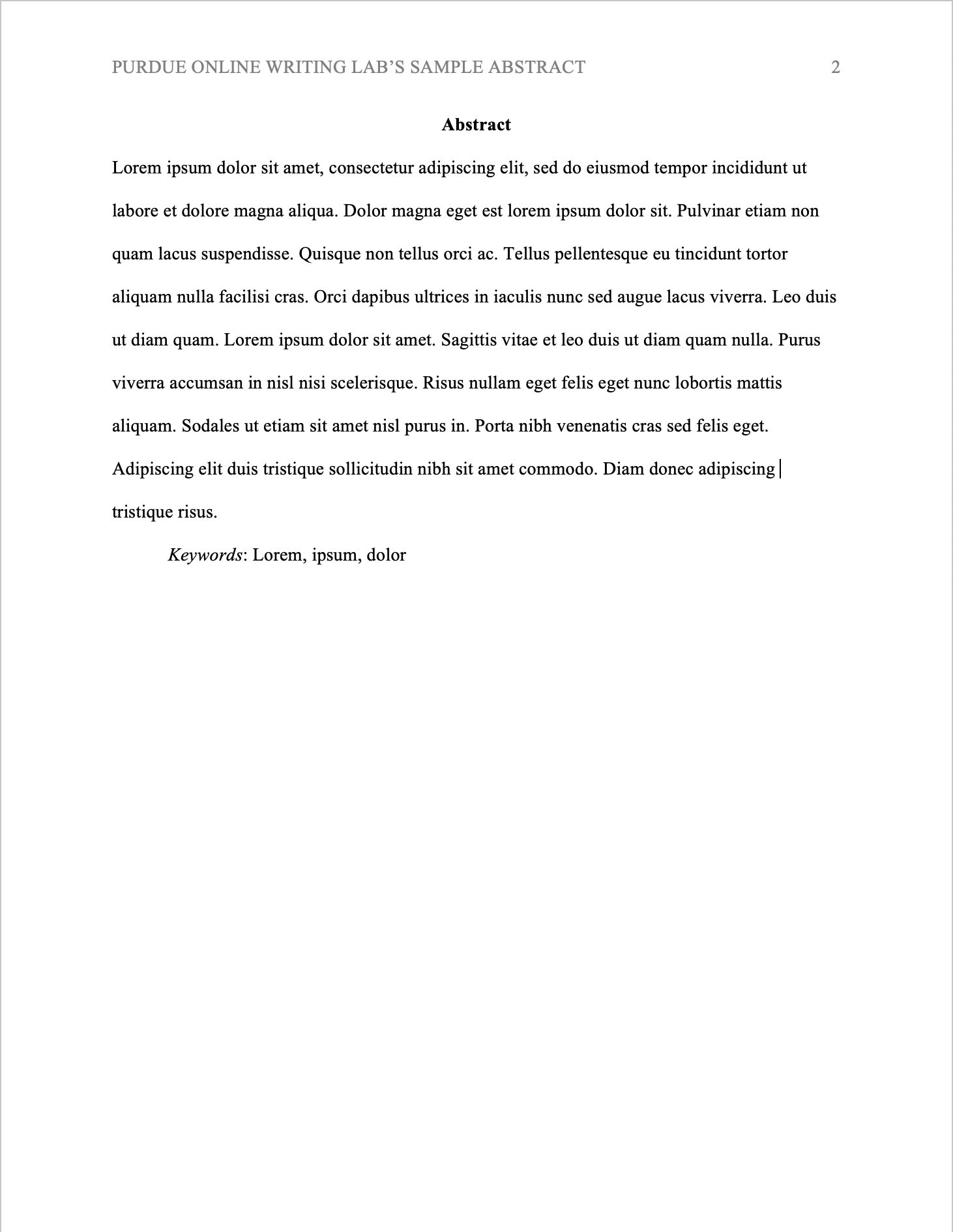 Apa Literature Review Template from owl.purdue.edu