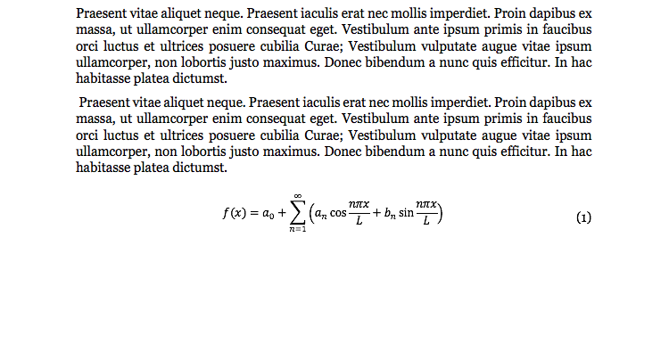This image shows a zoomed-in screenshot of an IEEE document centered on an equation in-line with the text.