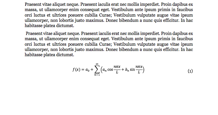 how to write equation in research paper