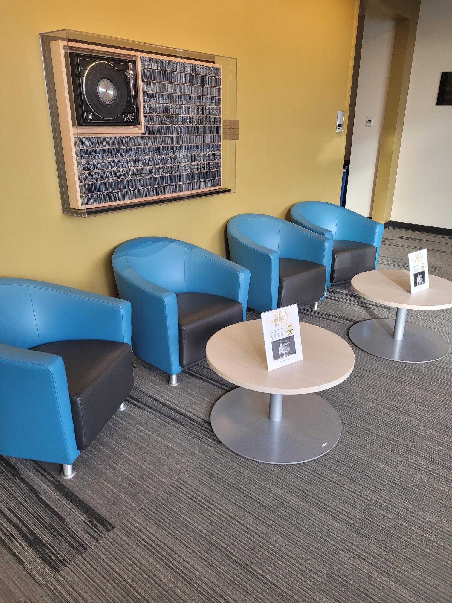 On-Campus Writing Lab Casual Seating Area